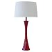 Hourglass Resin Table Lamp - Red