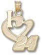 Driver Number "I Heart 24" 3/4" Charm/Pendant