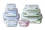 Go Green Glasslock Assorted 8-Piece Food Storage Container Set
