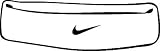 NIKE Swoosh White Headband