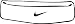NIKE Swoosh White Headband (AC0003-100)