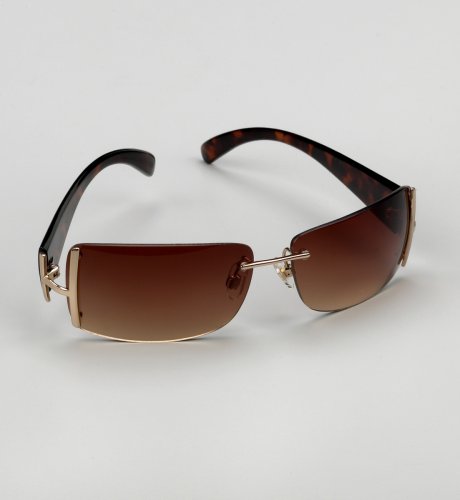Gold Effect Hinge Coloured Sunglasses