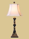 BLACK LACQUER TABLE LAMP