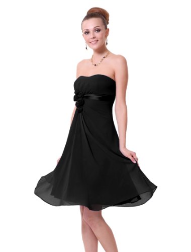 Ever Pretty Flowers Strapless Chiffon Padded Bridesmaids Dress 03538