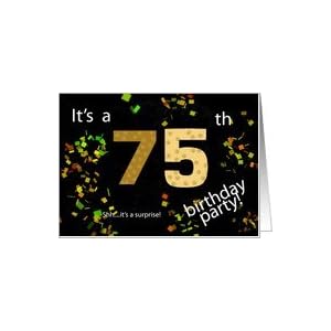 Craft Ideas 75th Birthday on Amazon Com  Invitation  75th Birthday Card  Toys   Games