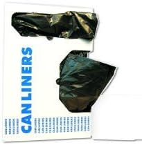 BWK 4046M Boardwalk Medium-Grade Can Liners, 40 x 46, 45-Gallon, .50 Mil, Black, Case of 250 Liners