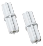 ClosetMaid 5651 SuperSlide Hanging Bar Connector, White, 2-Pack
