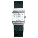 Concord Crystale Ladies' Watch 18K White Gold Silver Diamond Dial Diamond Bezel on Green Leather... by Concord