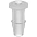 Value Plastics PIP210-6 Press-In Plug with 200 Series Barb, 1/16" (1.6 mm) ID Tubing, Natural Polypropylene (25-Pack)
