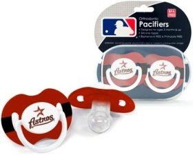 Houston Astros Pacifier - 2 Pack, Catalog Category: NLB