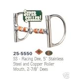 Western dee snaffle copper roller 5 INCH bit tack