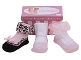Baby Emporio - 3 Pairs Mary Jane Party Socks - Pink- 0-9 months - Keepsake Boxes