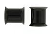 Internally Threaded Acrylic Screw on Tunnel Plugs - Black - 0g - Sold as a Pair