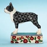 Jim Shore Heartwood Creek from Enesco Boston Terrier Dog Figurine 5.25 IN
