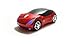 Welltop Wireless Mouse Computer Mice Car-shaped Game Mice 2.4Ghz Optical Mouse for pc Laptop Computer (Red)