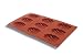 World Cuisine 9-Cup Silicone Madeleine Sheet Mold / Red (19601)