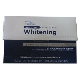 CREST SUPREME PROFESSIONAL WHITESTRIPS, MULTI AWARD WINNING TEETH WHITENER WHITENING 84 WHITE STRIPS