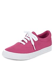 Contrast Sole Lace Up Trainers