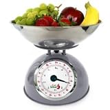 EatSmart Precision Retro Mechanical Kitchen Scale w/ 11 lb. Capacity and Oversized Dial