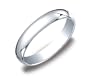 Women's 10k White Gold 4mm Traditional Wedding Band Ring, Size 7