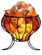 Salt Lamp Metal basket Himalayan Salt Crystal Lamp