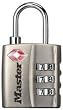 Master Lock 4680DBLK TSA-Accepted Set-Your-Own Combination Lock, Black