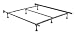 King, California King or Queen Metal Bed Frame with Glides