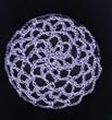 Lilac Hair Net Crocheted Hair Bun Cover- LARGE