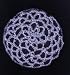 Lilac Hair Net Crocheted Hair Bun Cover- MEDIUM