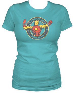  Iron Man Breaking Chains Womens Junior T-shirt