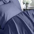 1000-Thread-Count Egyptian Cotton 1000TC Sheet Set, California King, Navy Damask Stripe 1000 TC