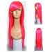 Perücke Pink Glatt Cosplay ca 80cm Manga NEU Karneval Fasching Party - HR-A0897