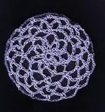 Lilac Hair Net Crocheted Hair Bun Cover- LARGE