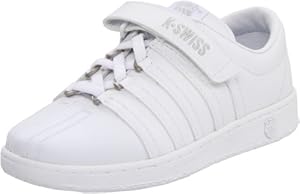 K-Swiss 51277 Classic VLC Tennis Shoe (Little Kid),White/Light Grey,11 M US Little Kid