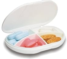 Pocket VitaCarry Pill Box w/4 Compartments Holds 16 Pills