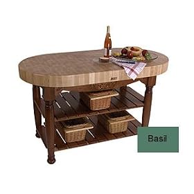 John Boos and Co. American Heritage Collection Basil Harvest Table 60x30 by John Boos