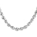 Karat Platinum 2.1mm Diamond-Cut Rope Chain Necklace, 20
