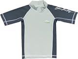 Short Sleeve Rash Guard for Boys - Slate Grey/Titanium
