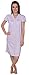 Beverly Rock Women's Cotton Blend Floral Print Short Sleeve Knit Nightgown
