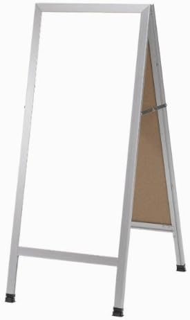 Aluminum A-Frame Sidewalk White Porcelain Markerboard