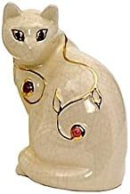 EMAUX DE LONGWY - WISTERIA Ivory Faience Medium Cat - EL609464