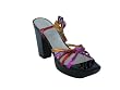 ROBERT CLERGERIE Nuella Metallic Platform Sandals in Pink