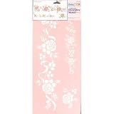 STENCIL MAGIC DECORATIVE STENCILS-FLOWING ROSES 8-1/4X18