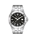 Bulova #96B123 Men's Stainless Steel Black Dial Bracelet Watch
