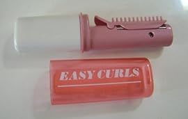 Easy Curls Compact Small Portable Battery Operated Curling Iron Hair Styler