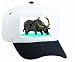 White Cap with buffalo, drinking, water, animal