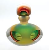 Badash Crystal Karma Amber Olive Perfume Bottle New