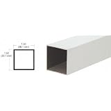 Buy CRL Satin Anodized 1-1 2 Square Aluminum Tubing - 12 ft Long by C.R. Laurence