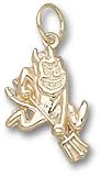 Arizona State Sun Devils Solid 10K Gold Sparky Pendant