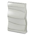 Wave Porcelain Vase - Titanium (12")